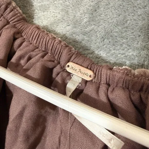 NWT Free People Portia Velvet S Pink Dress V-Neck Balloon Sleeve Romantic Boho - Picture 4 of 10